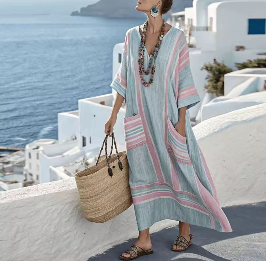 Elegante Mary - Vestido longo de praia para um look de verão na moda