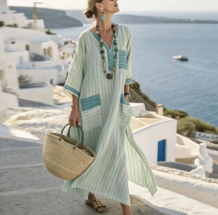 Elegante Mary - Vestido longo de praia para um look de verão na moda