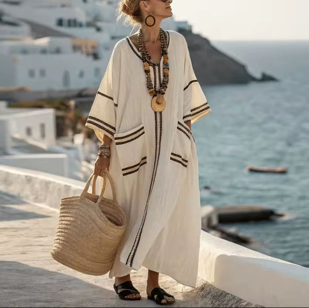 Elegante Mary - Vestido longo de praia para um look de verão na moda