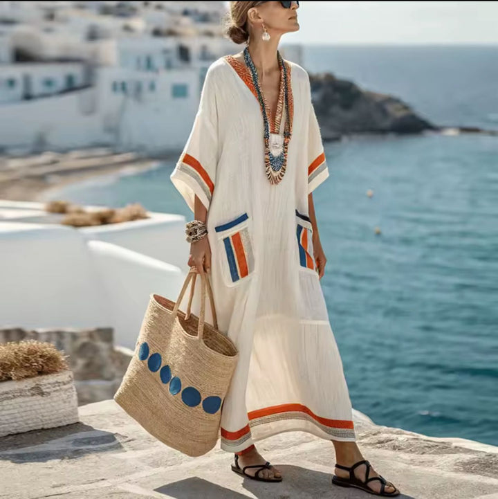 Elegante Mary - Vestido longo de praia para um look de verão na moda