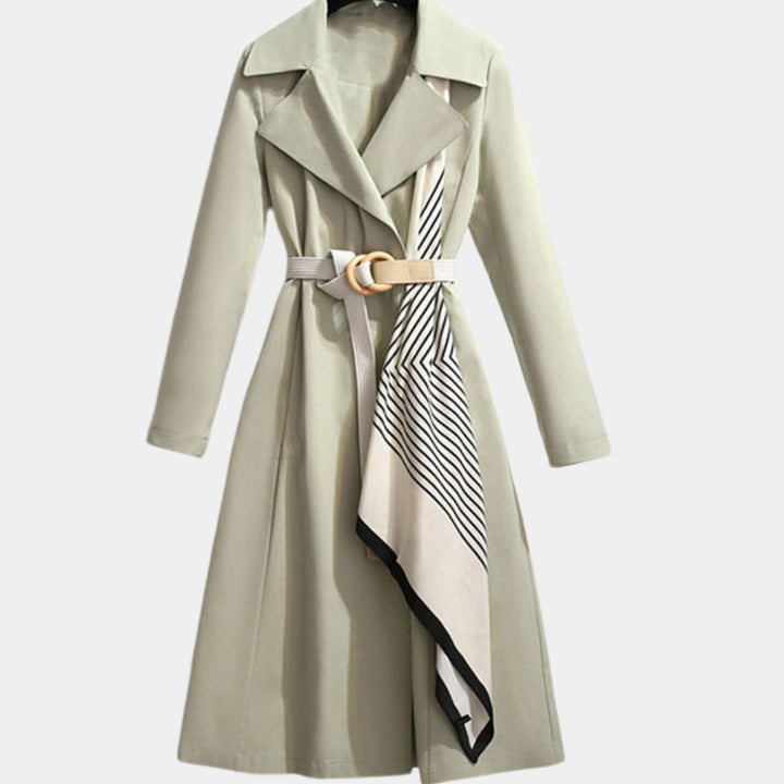 Clarice | Casaco Trench Midi Clássico com Cinto