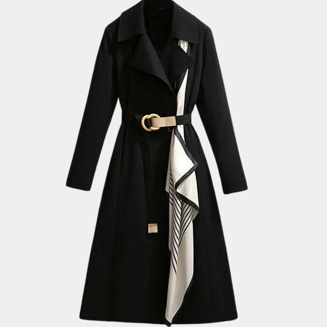 Clarice | Casaco Trench Midi Clássico com Cinto