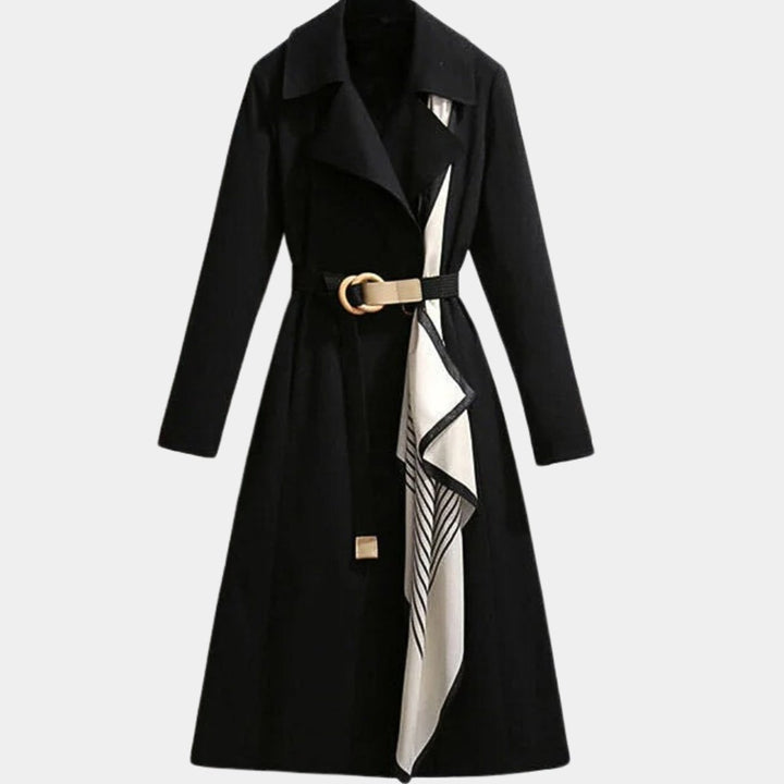 Clarice | Casaco Trench Midi Clássico com Cinto