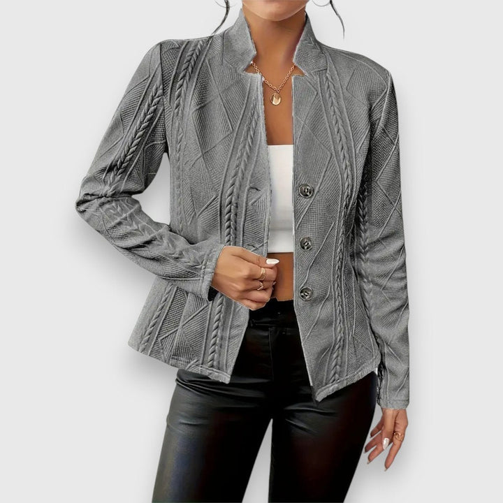 Loretta | Cardigan Texturizado com Botões à Frente