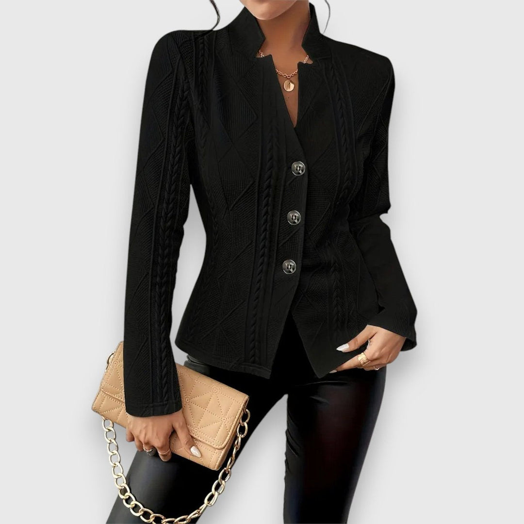 Loretta | Cardigan Texturizado com Botões à Frente