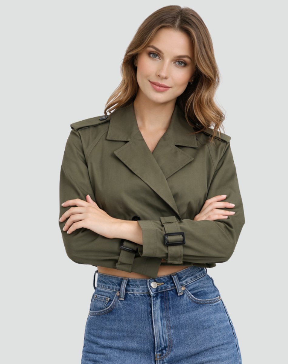Juliana | Casaco Trench Corto com Cinto