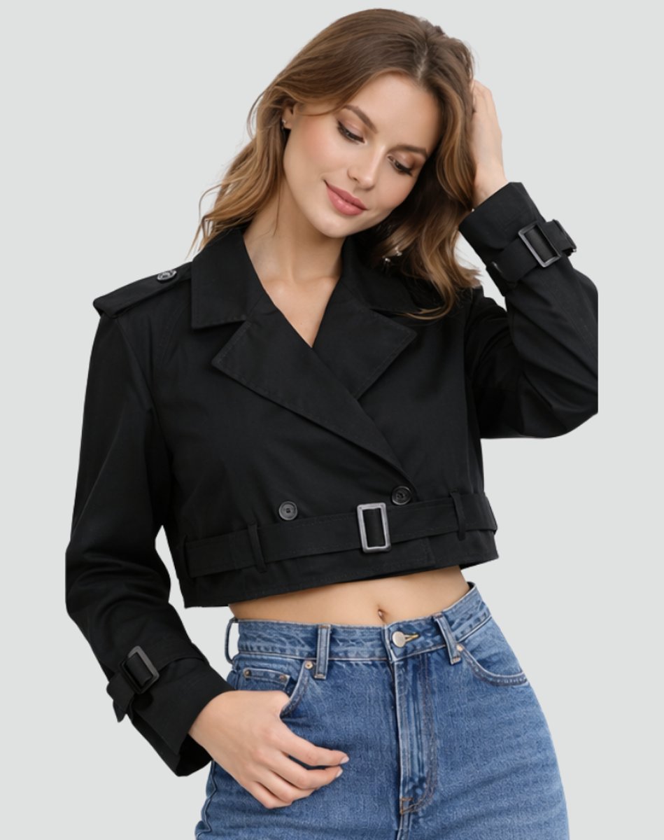 Juliana | Casaco Trench Corto com Cinto