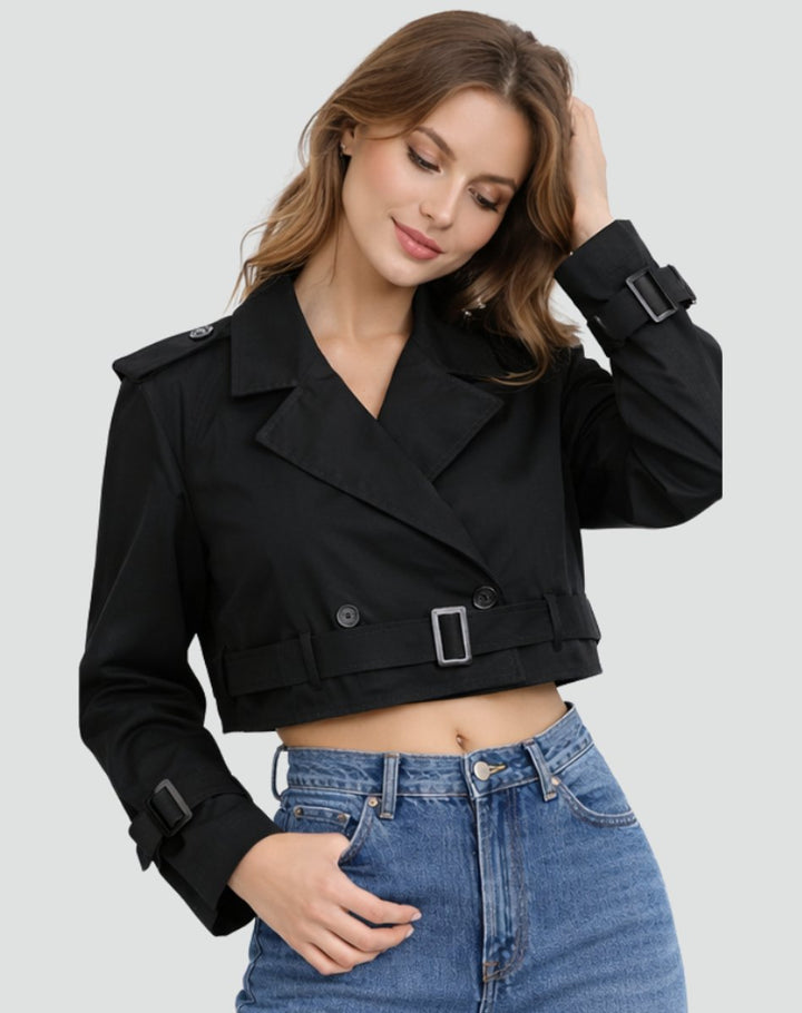 Juliana | Casaco Trench Corto com Cinto