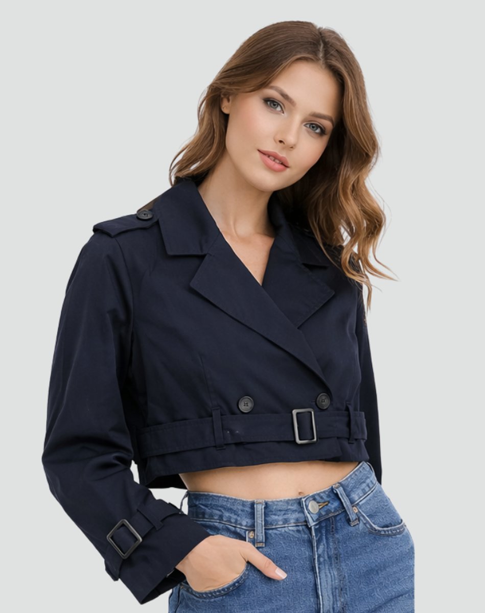 Juliana | Casaco Trench Corto com Cinto