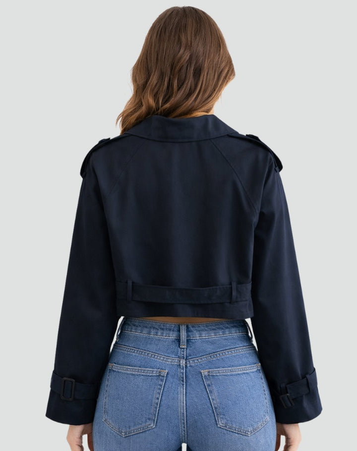 Juliana | Casaco Trench Corto com Cinto