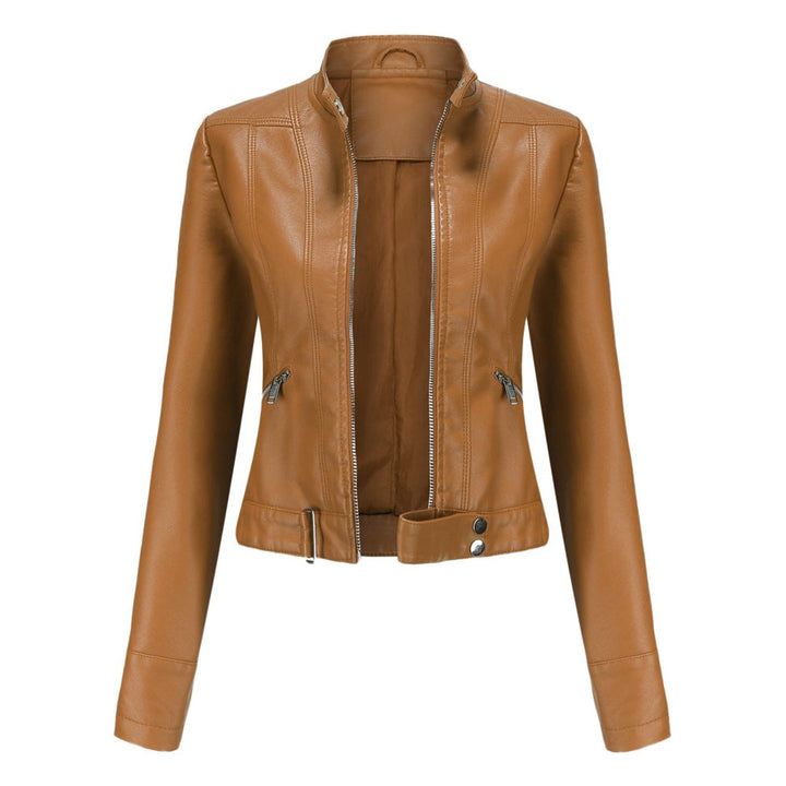 Linnea | Casaco Moto de Gola Alta Cortado