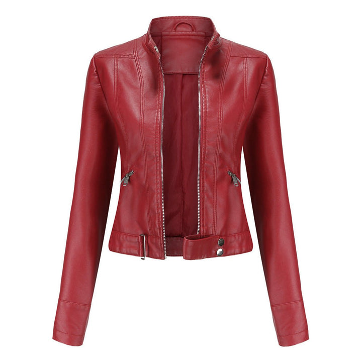 Linnea | Casaco Moto de Gola Alta Cortado
