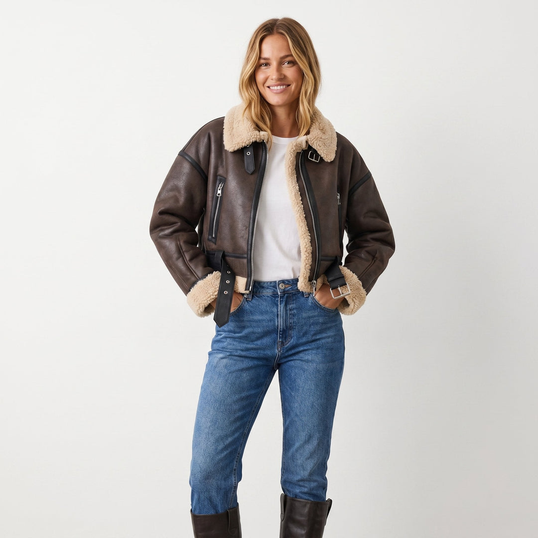 Verena | Casaco Aviador Cortado