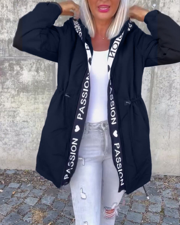 Camila | Parka Midi com Capuz e Cordão