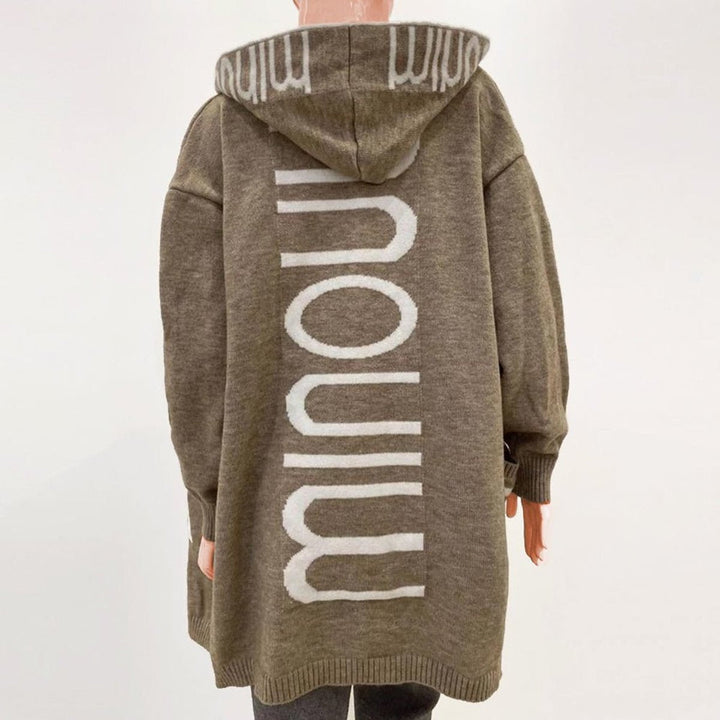 Rosabel | Cardigan de Malha com Capuz e Frente Aberta