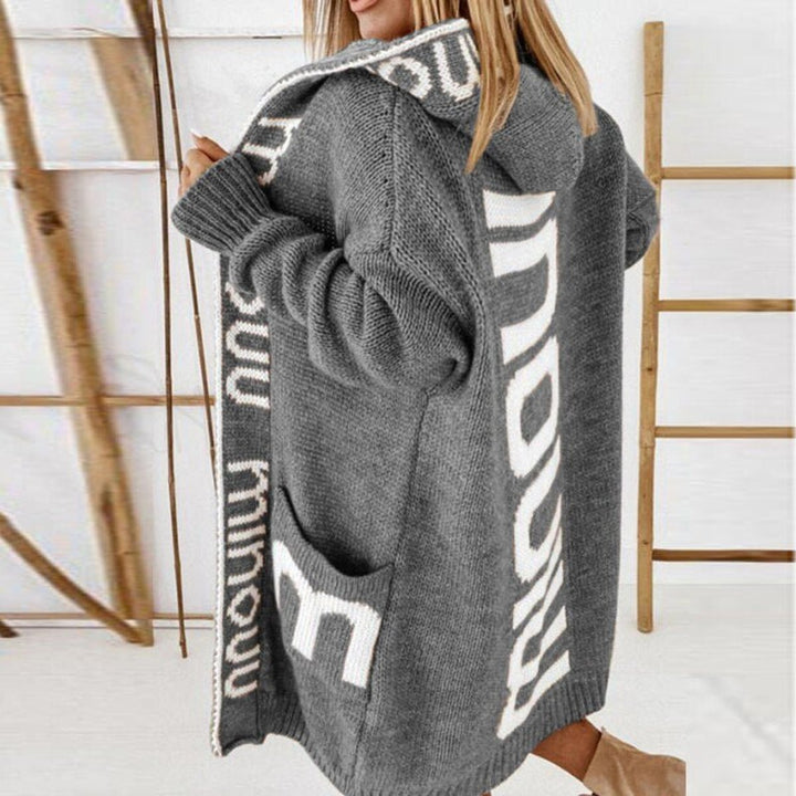 Rosabel | Cardigan de Malha com Capuz e Frente Aberta