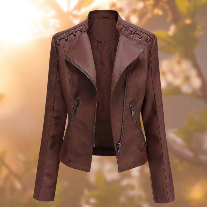 Valentina | Casaco de Corta-Vento Estilo Moto