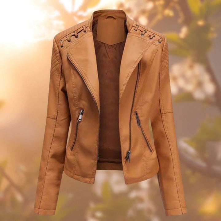 Valentina | Casaco de Corta-Vento Estilo Moto