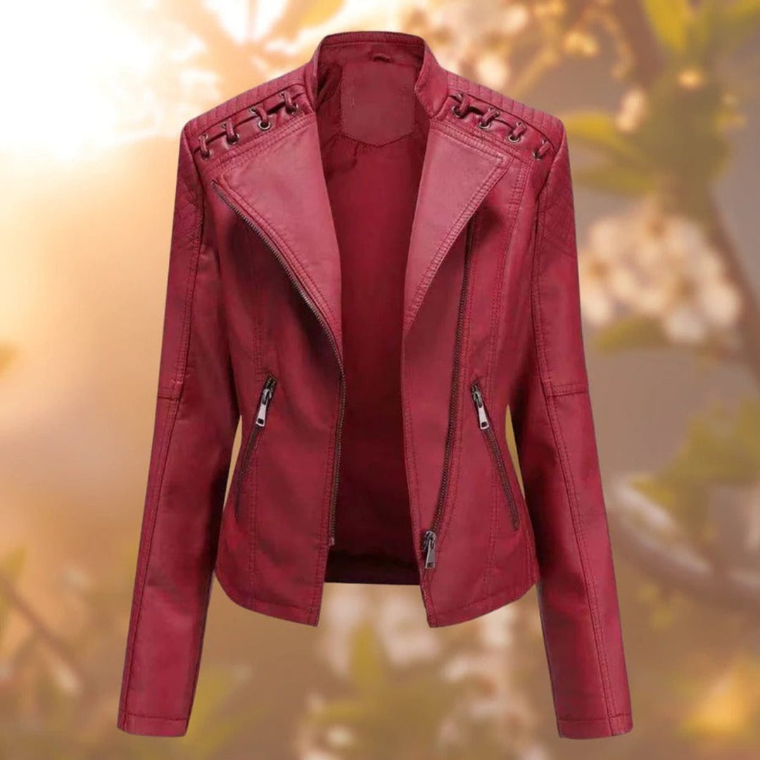 Valentina | Casaco de Corta-Vento Estilo Moto