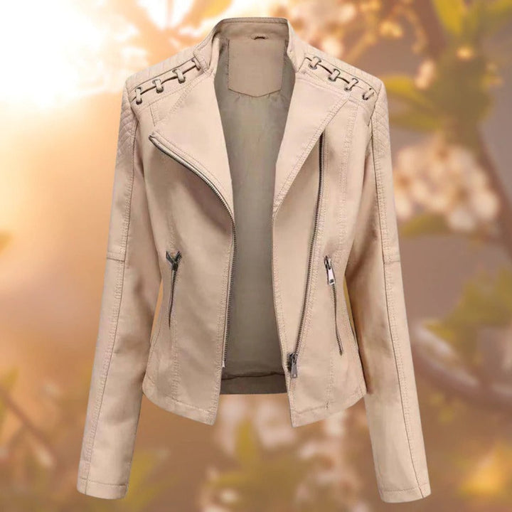 Valentina | Casaco de Corta-Vento Estilo Moto