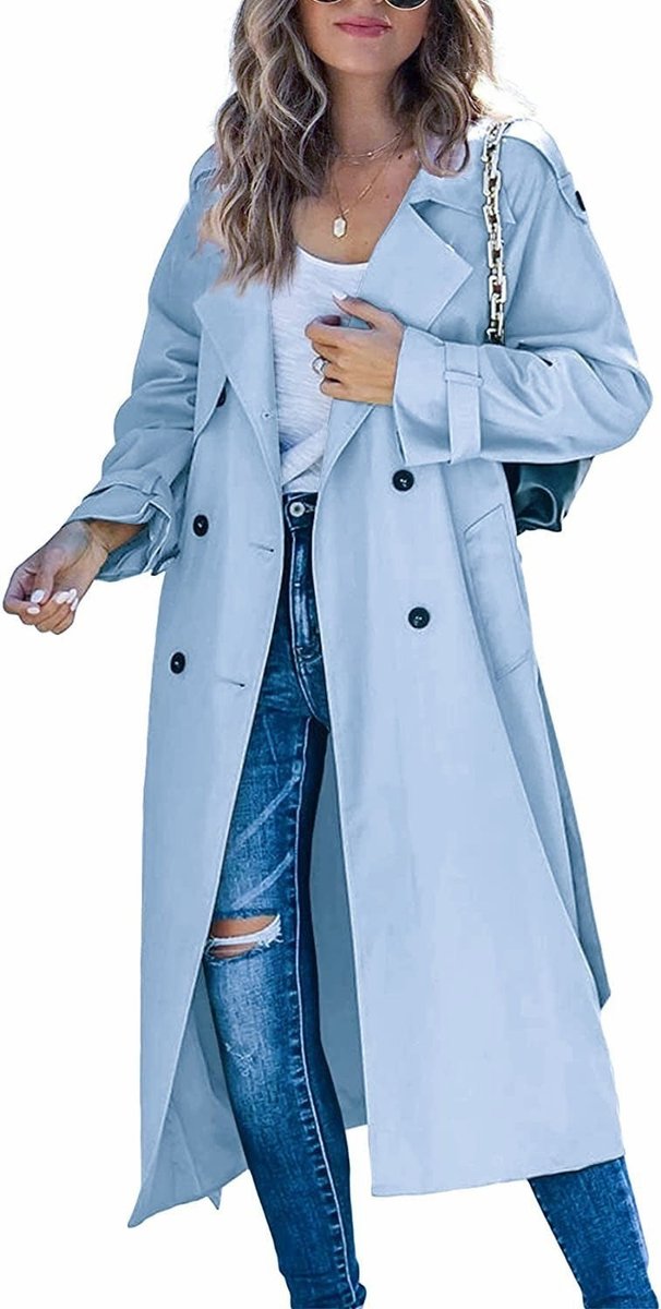 Juliet | Casaco Trench Longo com Cinto e Dupla Abotoadura