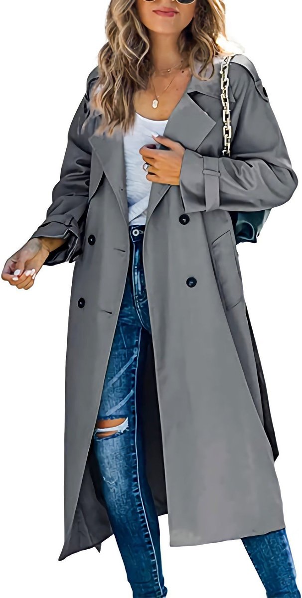 Juliet | Casaco Trench Longo com Cinto e Dupla Abotoadura