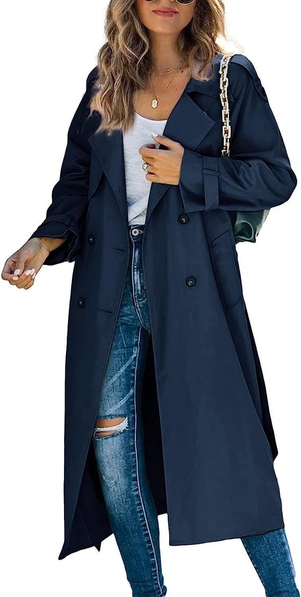Juliet | Casaco Trench Longo com Cinto e Dupla Abotoadura