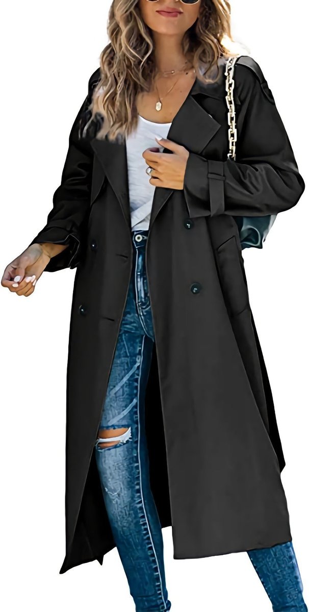 Juliet | Casaco Trench Longo com Cinto e Dupla Abotoadura
