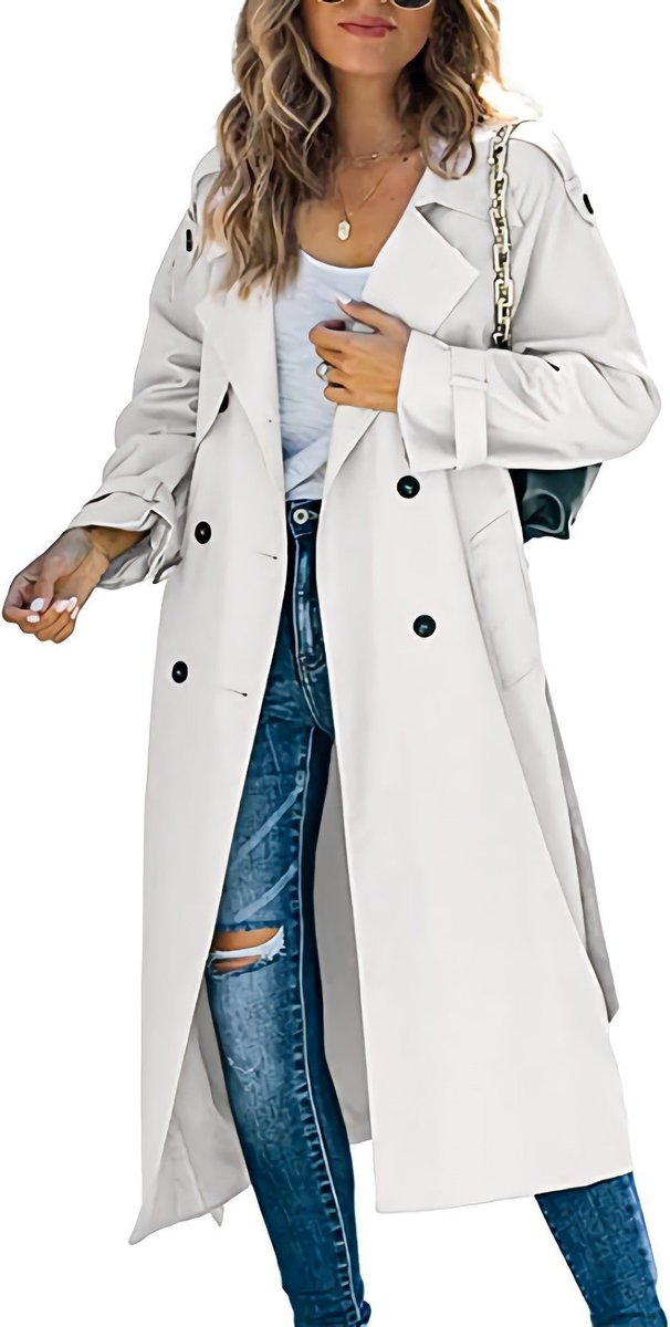 Juliet | Casaco Trench Longo com Cinto e Dupla Abotoadura