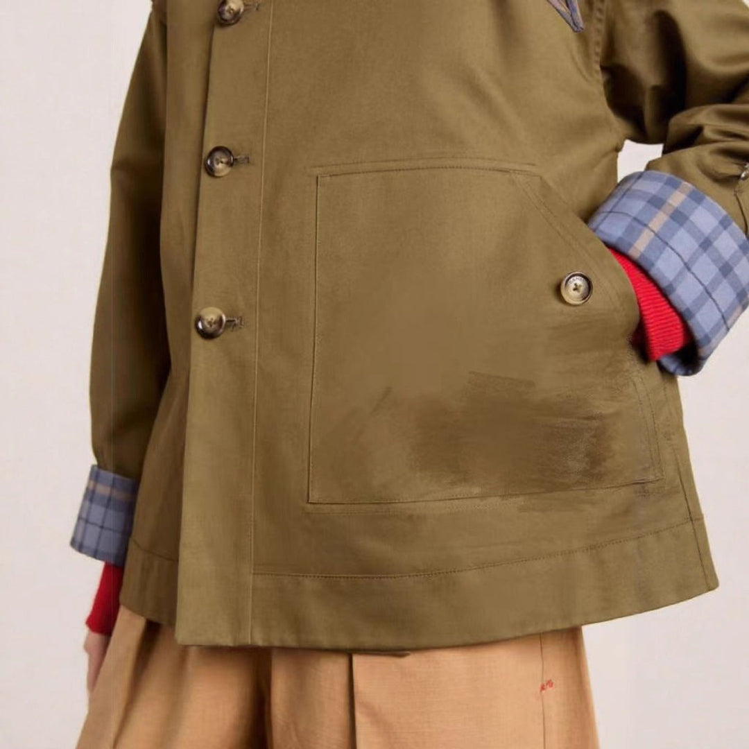 Lorna | Casaco Utilitário Oversized de Dupla Abotoadura
