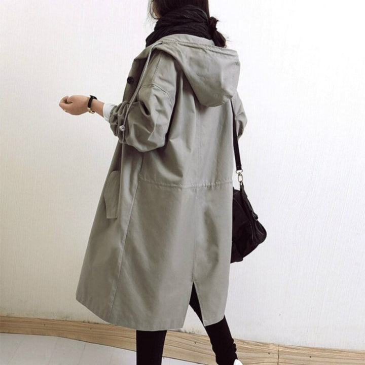 Maisie | Casaco Oversized com Capuz e Botões à Frente