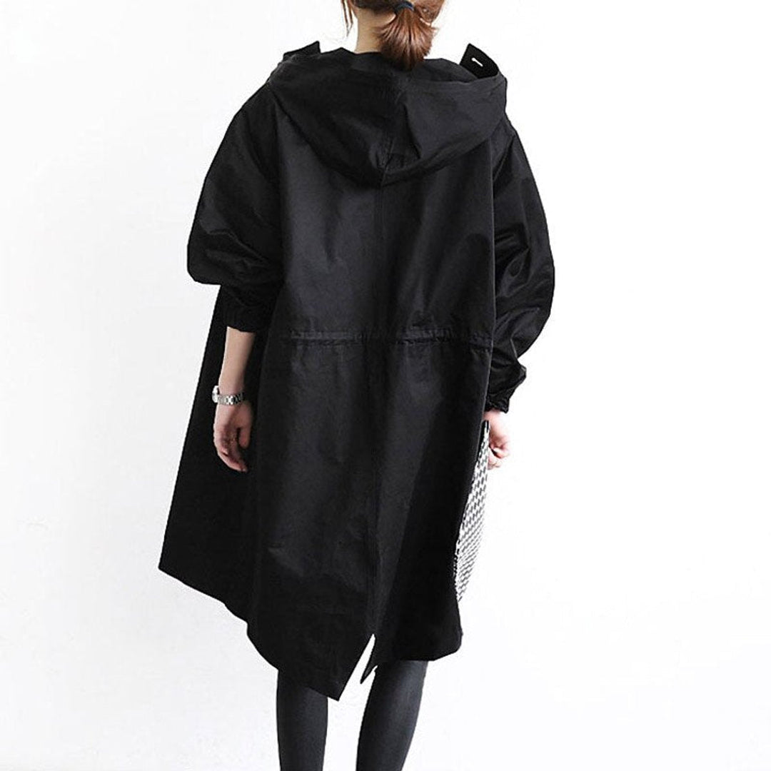 Maisie | Casaco Oversized com Capuz e Botões à Frente