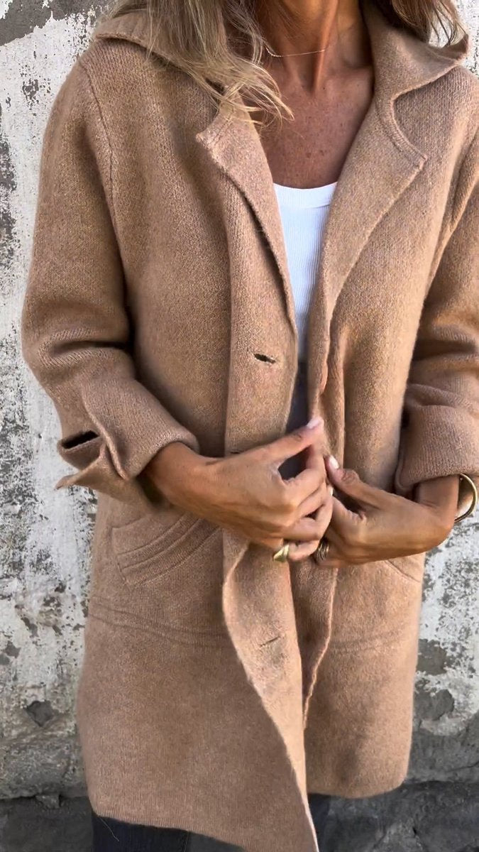 Lucille | Casaco Longo Relaxado com Lapela