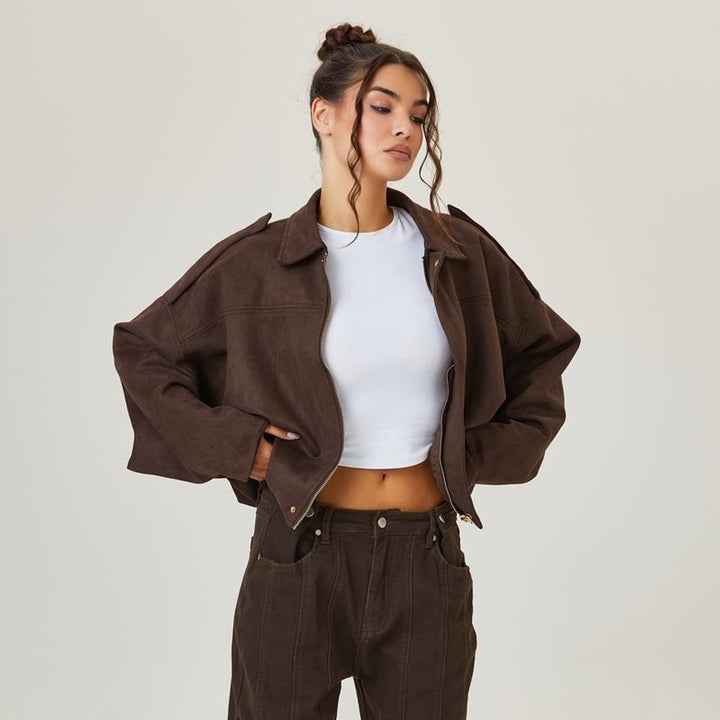 Louisa | Casaco Bomber Oversized Relaxado